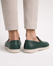 ALVERO LEATHER LOAFER - GREEN