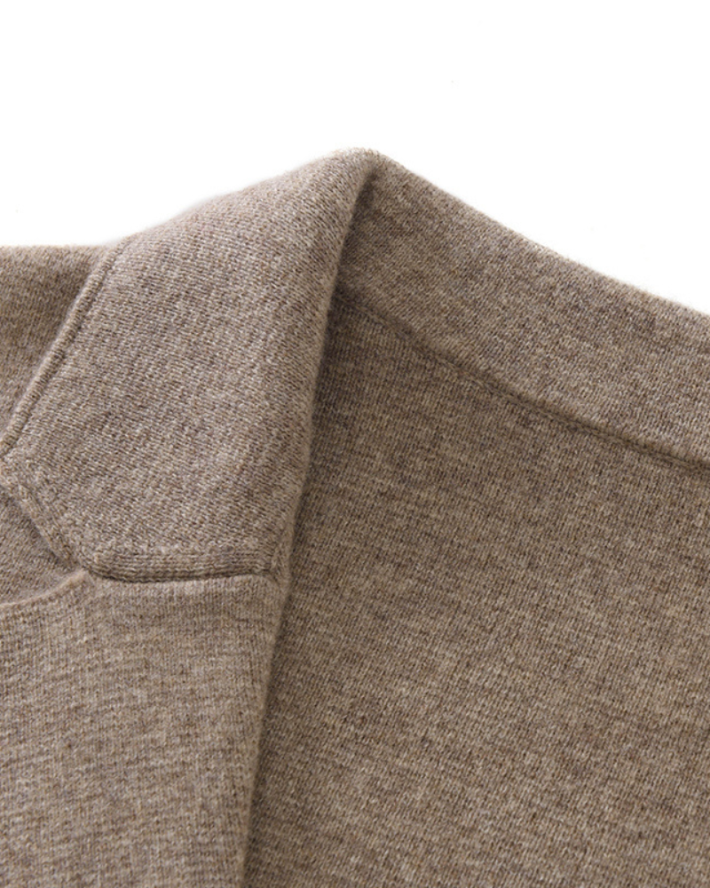 MERINO COLLAR BUTTON JACKET