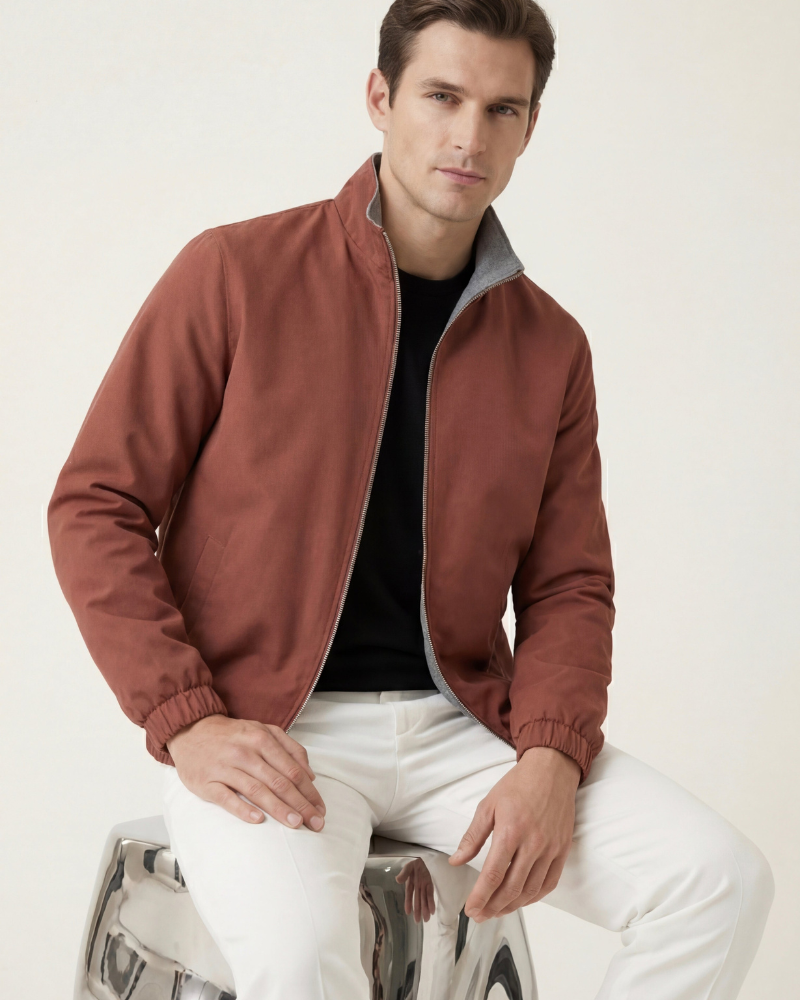 VALERE REVERSO JACKET - TERRACOTTA
