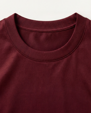 MERCERIZED COTTON LONGSLEEVE - BURGUNDY