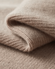 MERINO TWO-TONE HALF ZIP SWEATER