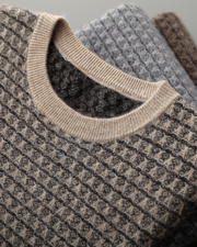 CASHMERE JACQUARD CLASSIC CREWNECK