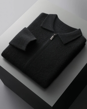 CASHMERE ZIP CARDIGAN