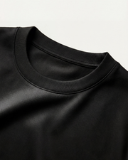 MERCERIZED COTTON LONGSLEEVE - BLACK