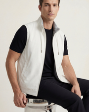 VALERE REVERSIBLE VEST - IVORY