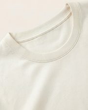 MERCERIZED COTTON LONGSLEEVE - WHITE