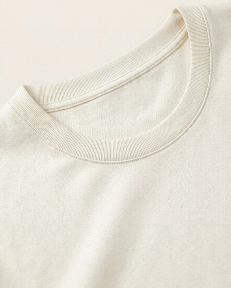 MERCERIZED COTTON LONGSLEEVE - WHITE