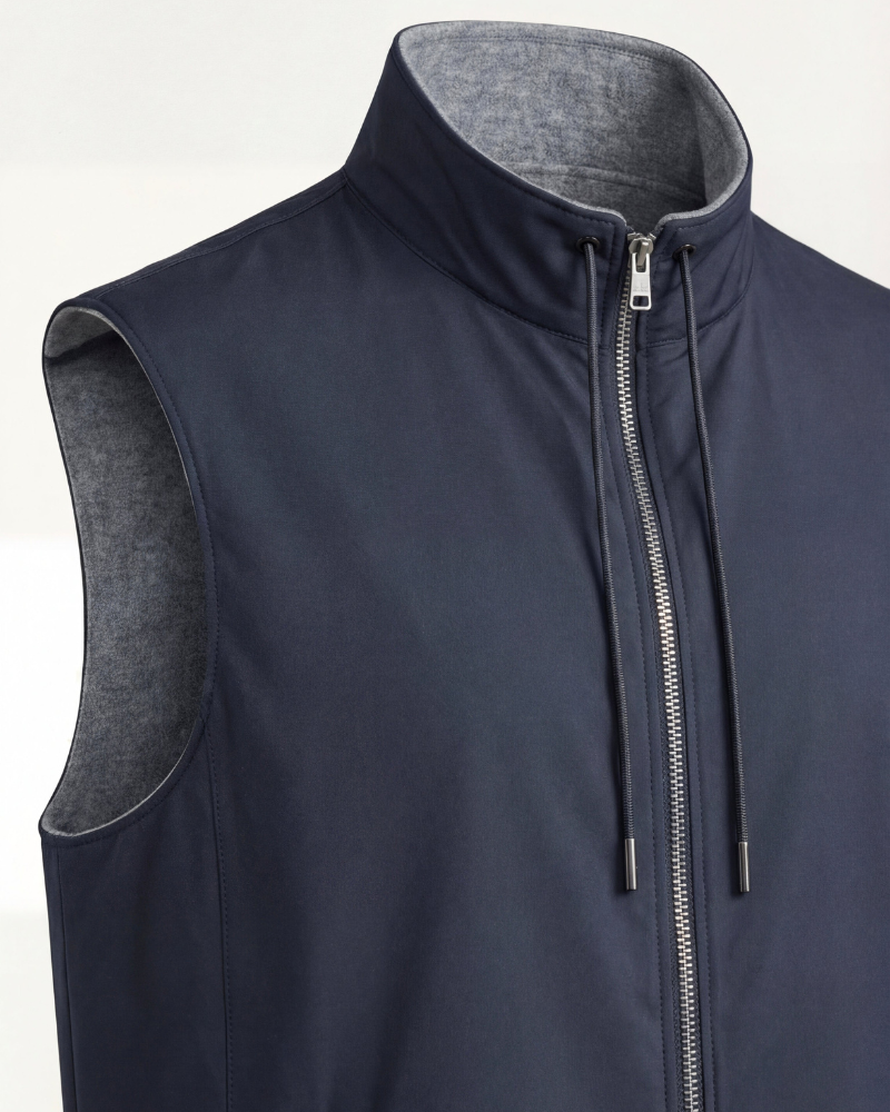 VALERE REVERSIBLE VEST - NAVY