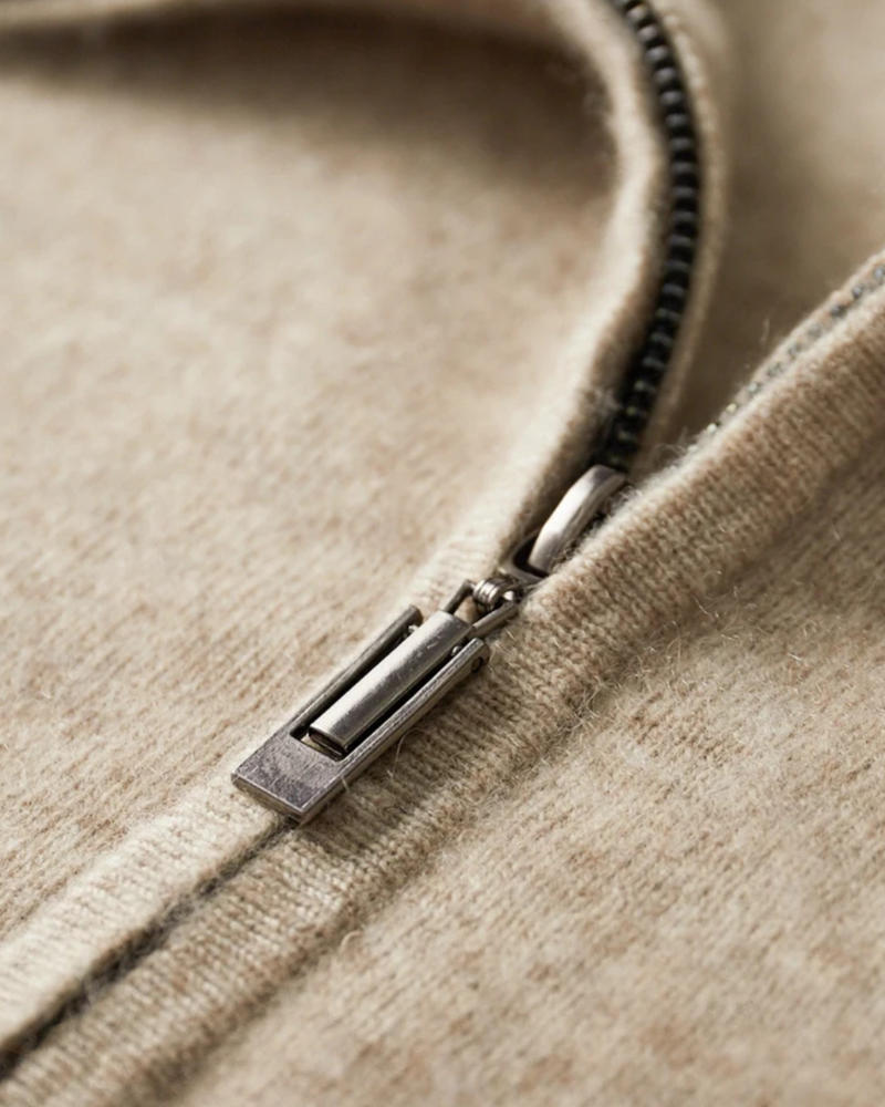 EXTRA FINE CASHMERE ZIP RELAXED SET