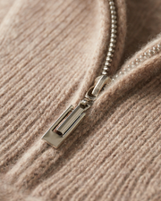 CASHMERE CABLE HALF ZIP