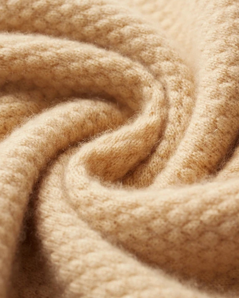 CASHMERE TWO-TONE CLASSIC POLO