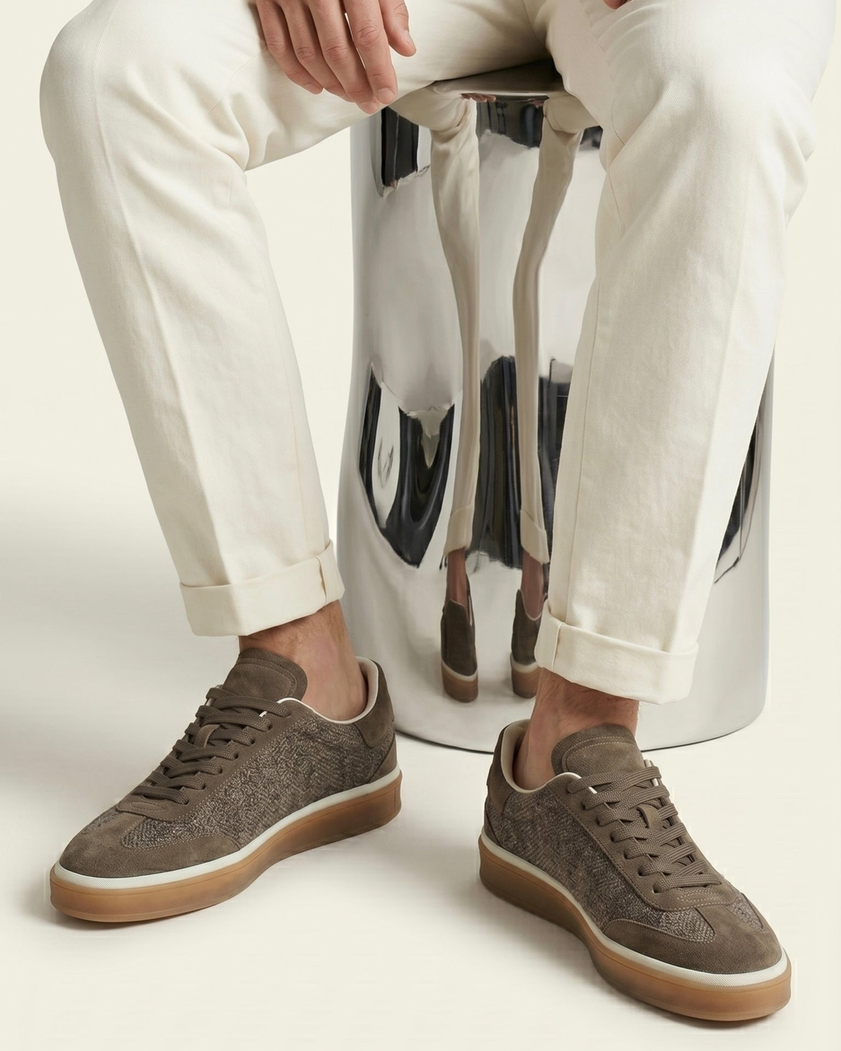 TENNIS WALK SNEAKER - BROWN