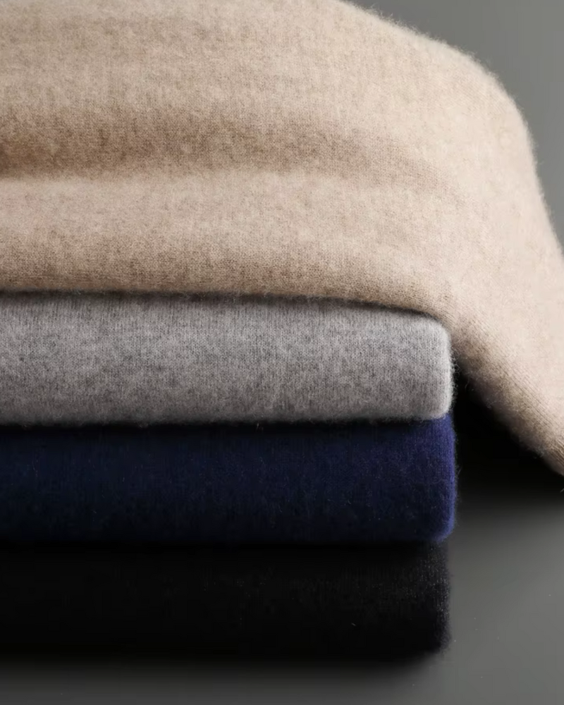 CASHMERE STRIPED SIGNATURE SET