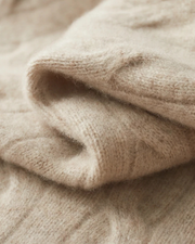 MERINO CABLE HALF ZIP