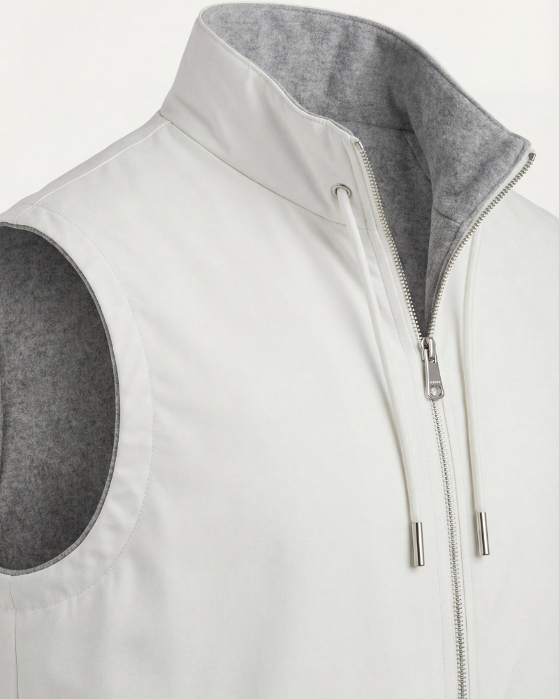VALERE REVERSIBLE VEST - IVORY