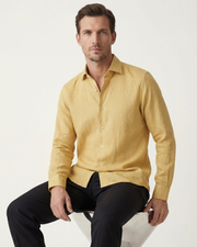 CAPRI LINEN SHIRT - YELLOW