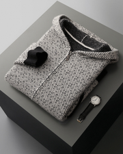 MERINO JACQUARD ZIP VEST