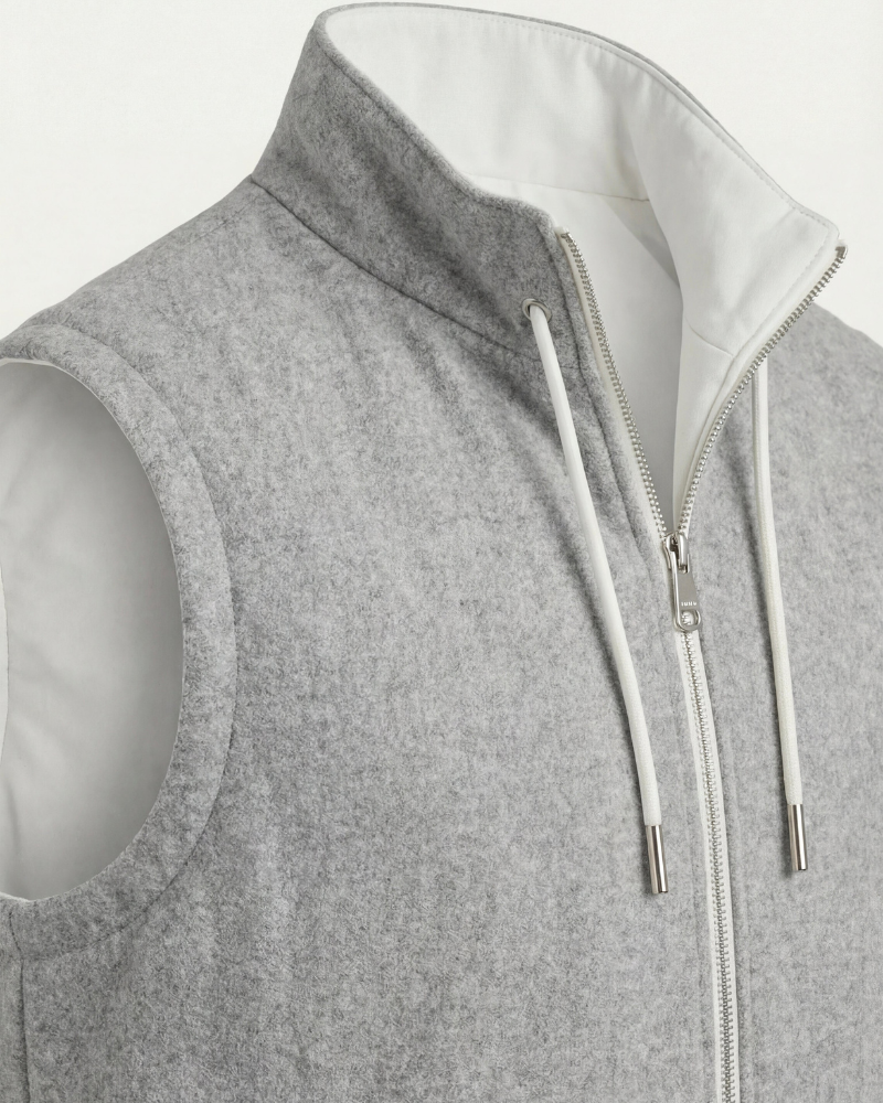 VALERE REVERSIBLE VEST - IVORY