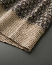 CASHMERE JACQUARD CLASSIC CREWNECK