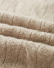 MERINO CABLE HALF ZIP