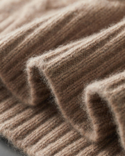 CASHMERE CABLE HALF ZIP