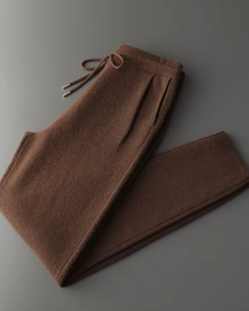 CASHMERE PLEATED CLASSIC TROUSERS
