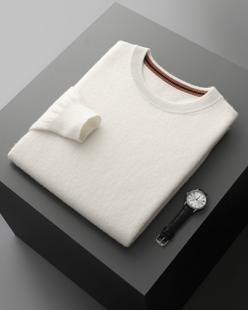 CASHMERE FINE KNIT CREWNECK