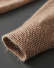 CASHMERE BUTTON CLASSIC SWEATER