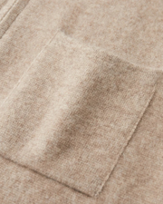 CASHMERE ZIP CARDIGAN