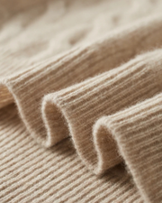 MERINO CABLE HALF ZIP