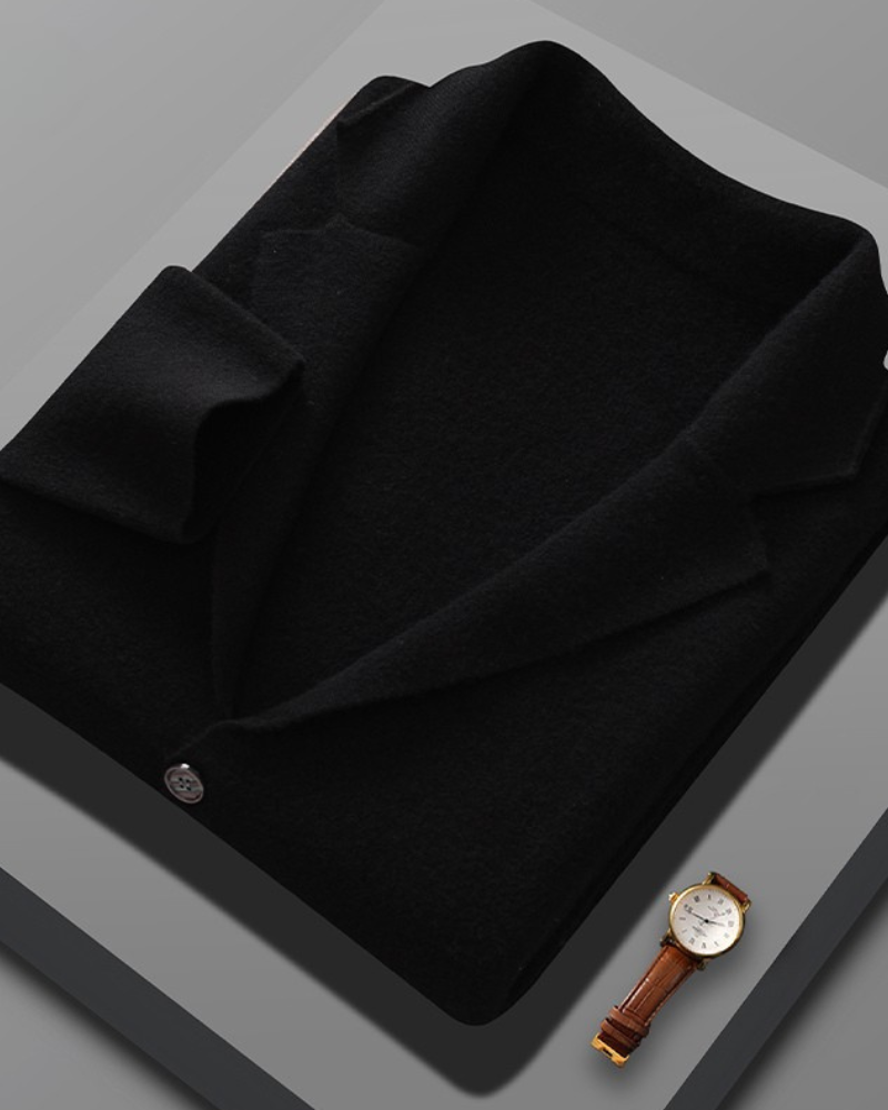 MERINO COLLAR BUTTON JACKET