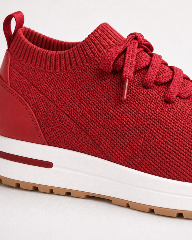 SOLANA MESH SLIP-ON SNEAKER - RED